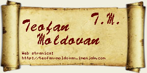 Teofan Moldovan vizit kartica